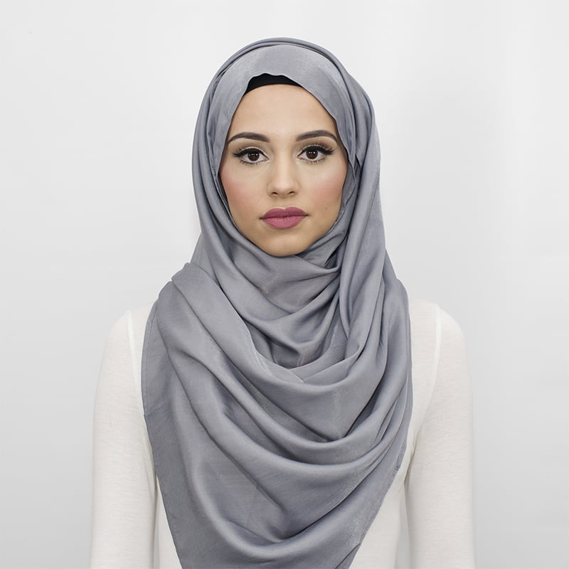 Glam Silver Hijab No 4 Halal Street UKHalal Street UK