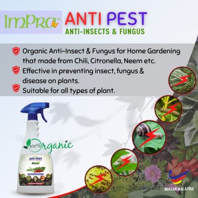 IMPRA Antipest Organic Pesticide & Fungicide - Insect Repellent (800ml)