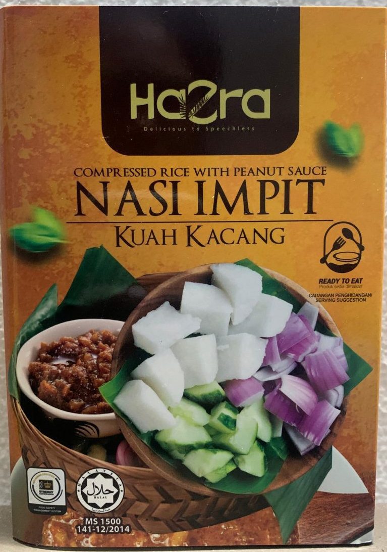 Compressed Rice Seasoned Compressed Rice with Peanut Sauce by Hazra Global - Halal Street UK
